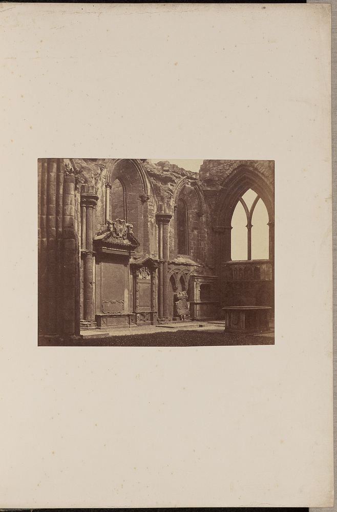 The Interior of the Abbey, Holyrood by Hugh Welch Diamond