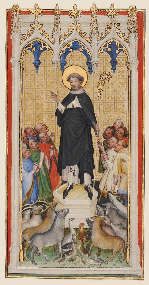 Saint Anthony Abbot Blessing the Animals, the Poor, and the Sick by Master of St Veronica