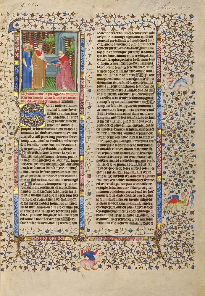 The Presentation of the Book to a King by Boucicaut Master