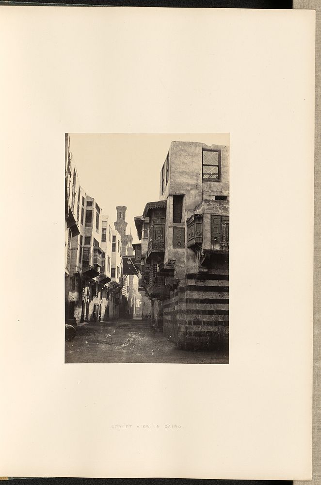 Street View in Cairo by Francis Frith