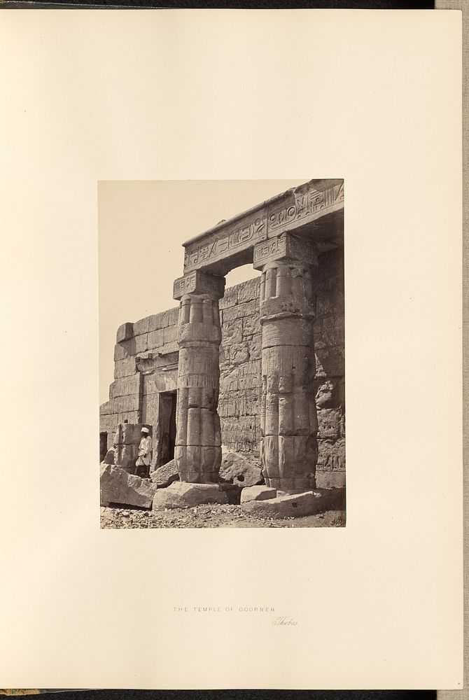 The Temple of Goorneh, Thebes by Francis Frith