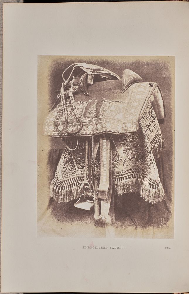 Embroidered Saddle by Hugh Owen