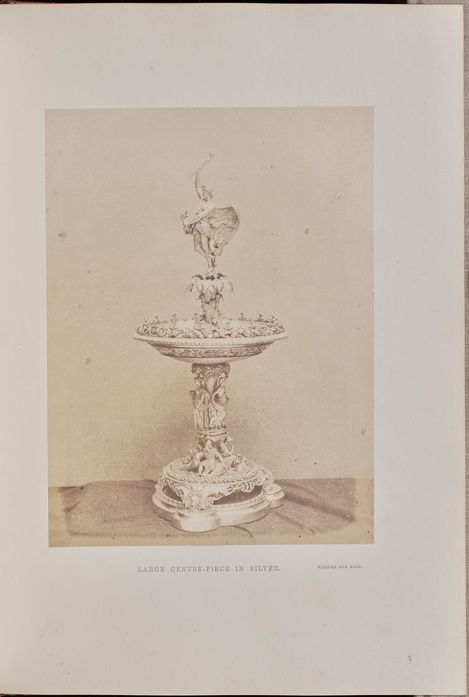 Large Centre-Piece in Silver by Claude Marie Ferrier and Hugh Owen