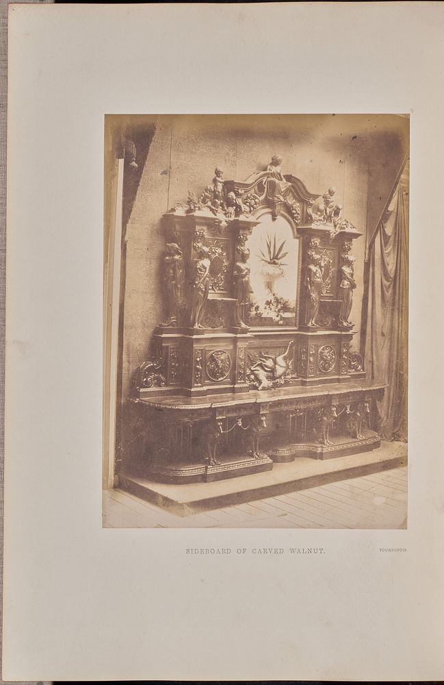 Sideboard of Carved Walnut by Claude Marie Ferrier and Hugh Owen
