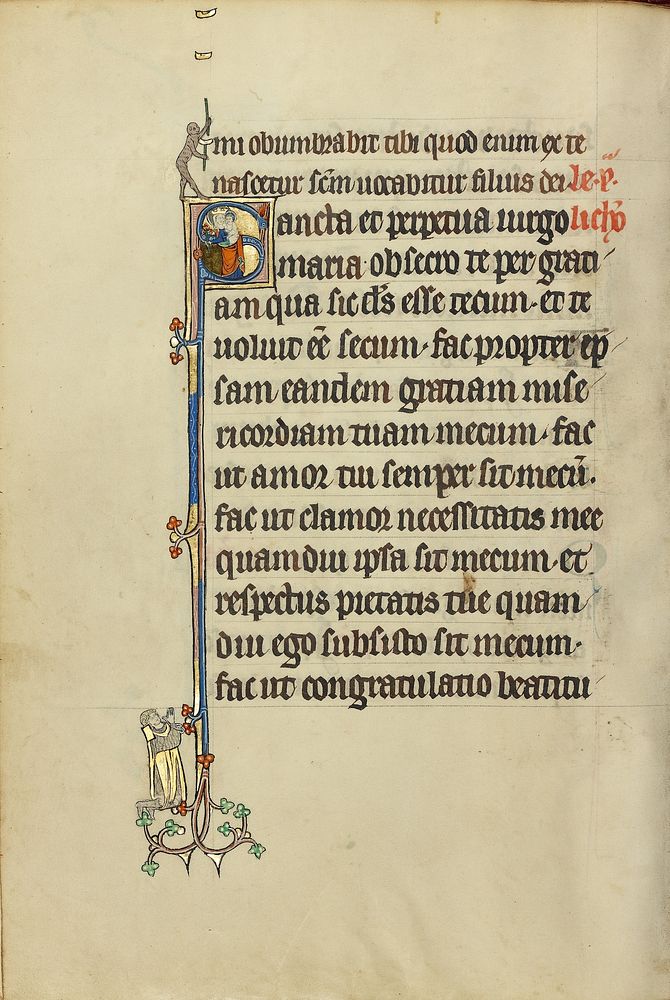 Initial S: The Virgin and Child