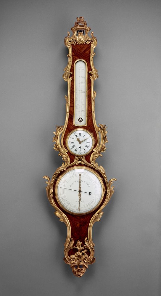 Barometer, Clock, and Thermometer by Ferdinand Berthoud
