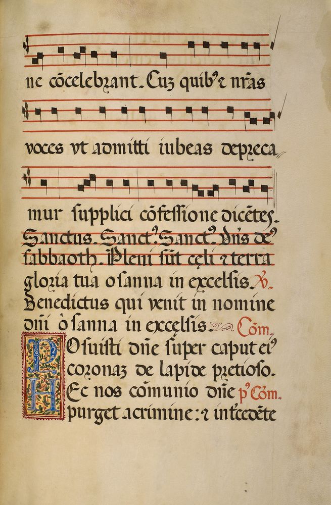 Decorated Initial P; Decorated Initial H by Fra Vincentius a Fundis