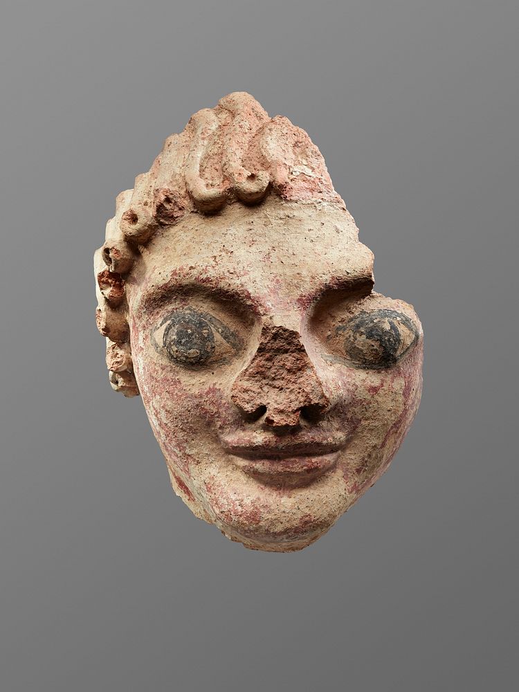 Fragmentary Painted Male Head