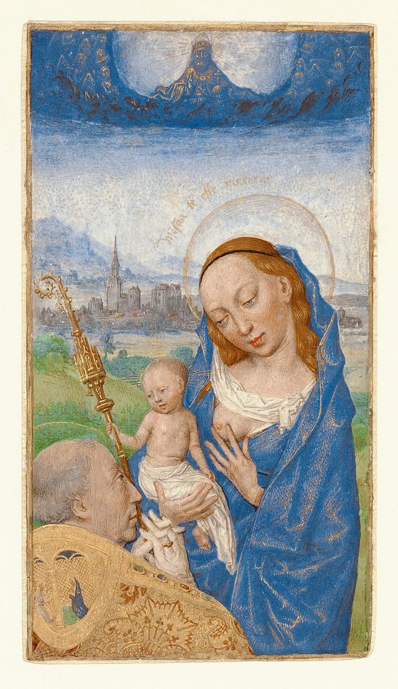 Saint Bernard's Vision of the Virgin and Child by Simon Marmion