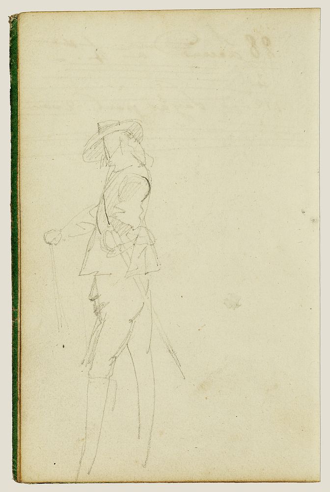 Standing cavalier by Théodore Géricault