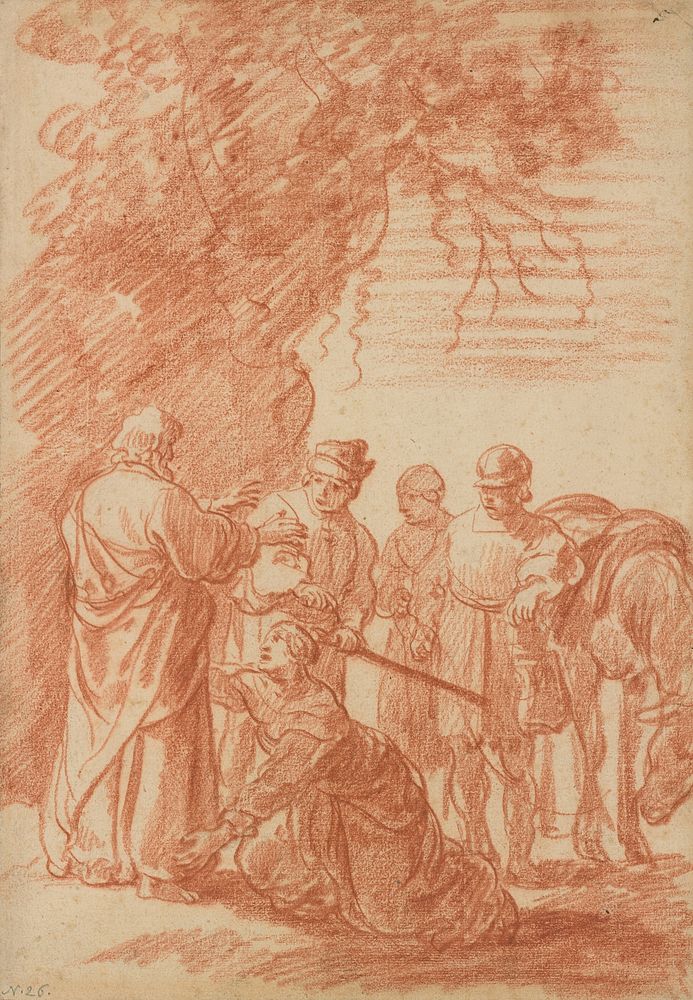 The Prophet Elisha and the Shunammite Woman by Claes Cornelisz Moeyaert