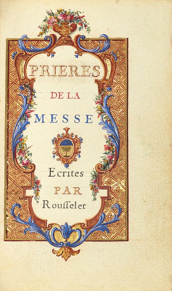 Decorated Title Page by Jean Pierre Rousselet