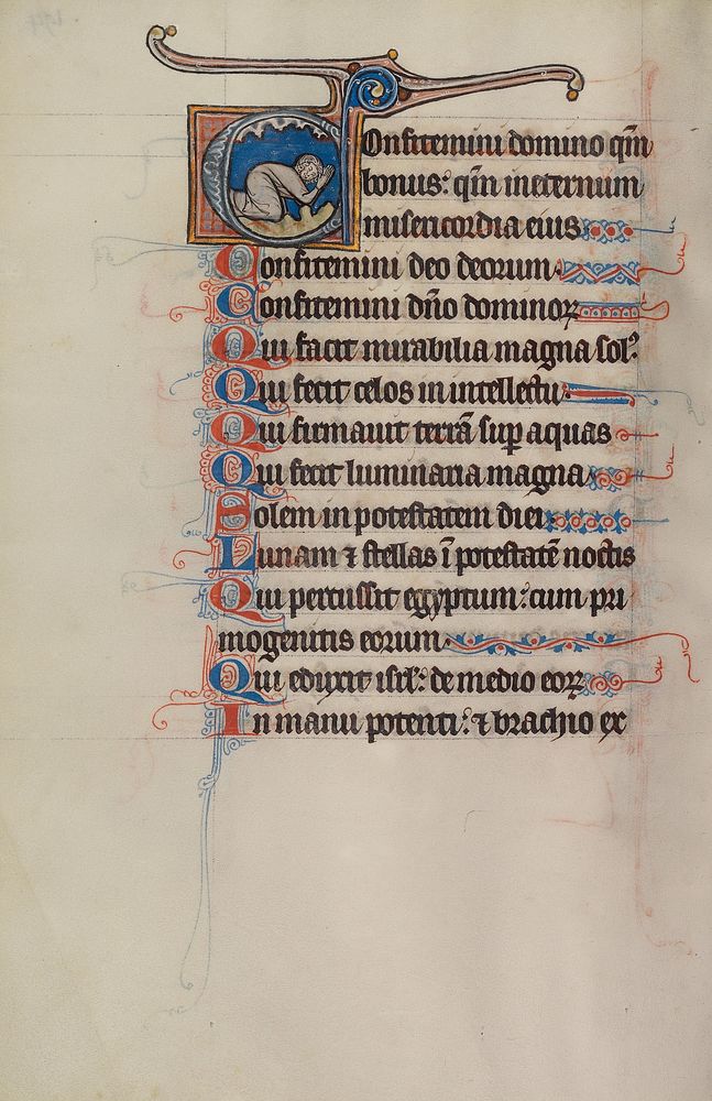 Initial C: A Man Praying by Bute Master