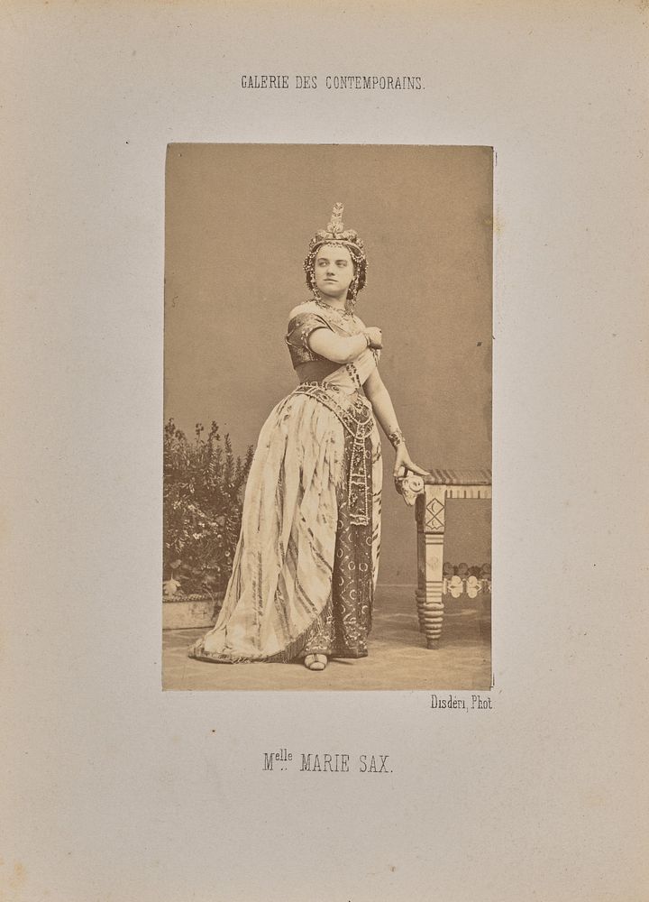 Mademoiselle Marie Sax by André Adolphe Eugène Disdéri