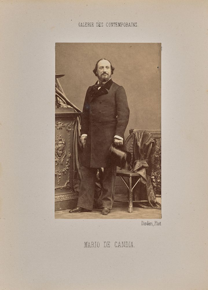 Mario de Candia by André Adolphe Eugène Disdéri