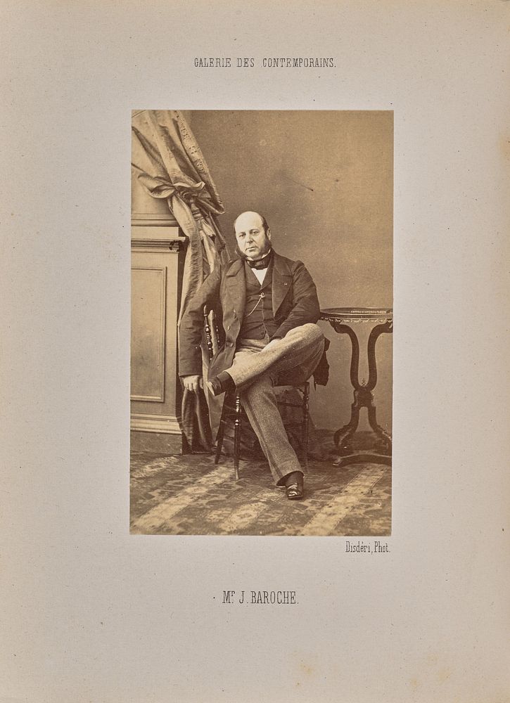 Monsieur J. Baroche by André Adolphe Eugène Disdéri