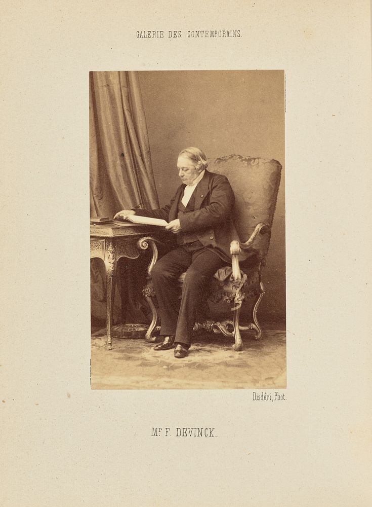 Monsieur F. Devinck by André Adolphe Eugène Disdéri