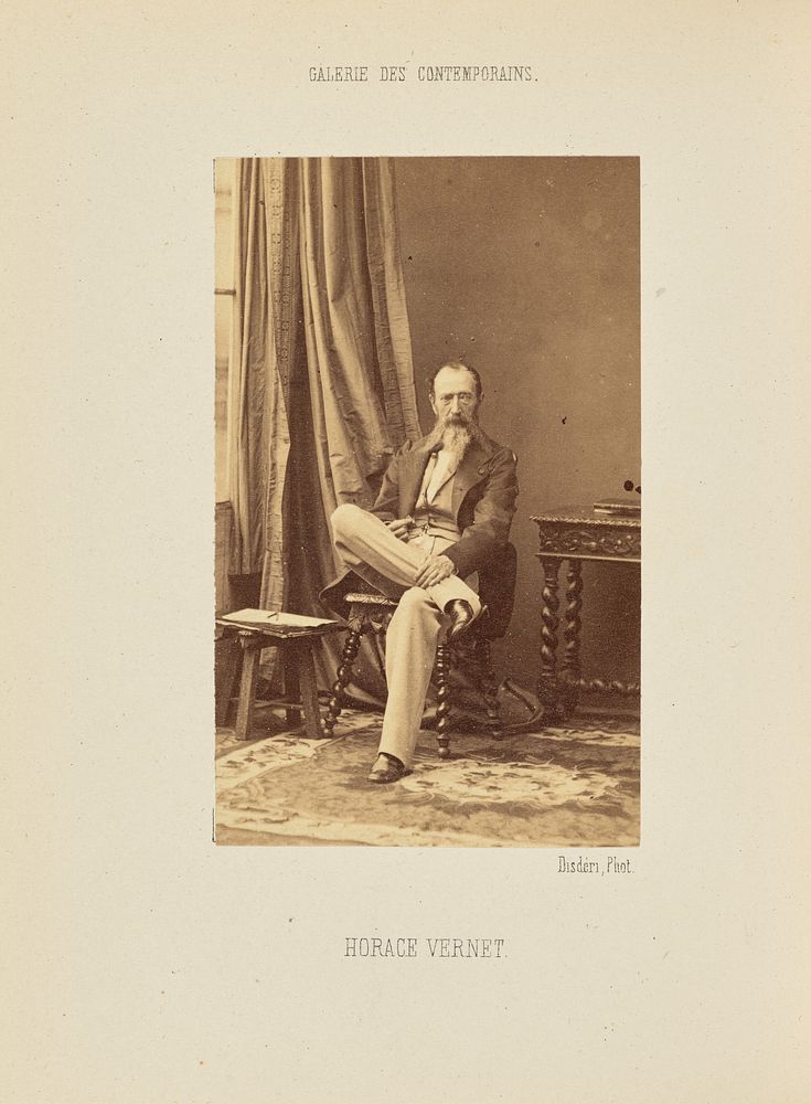 Horace Vernet by André Adolphe Eugène Disdéri