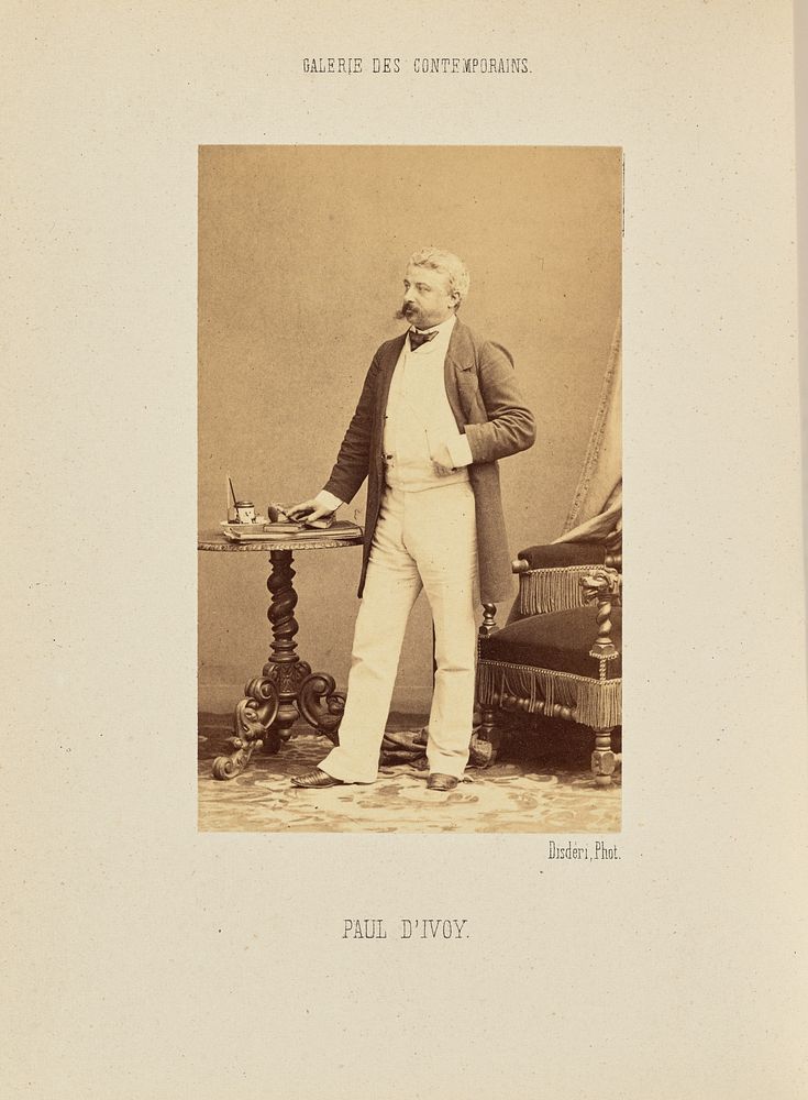 Paul d'Ivoy by André Adolphe Eugène Disdéri
