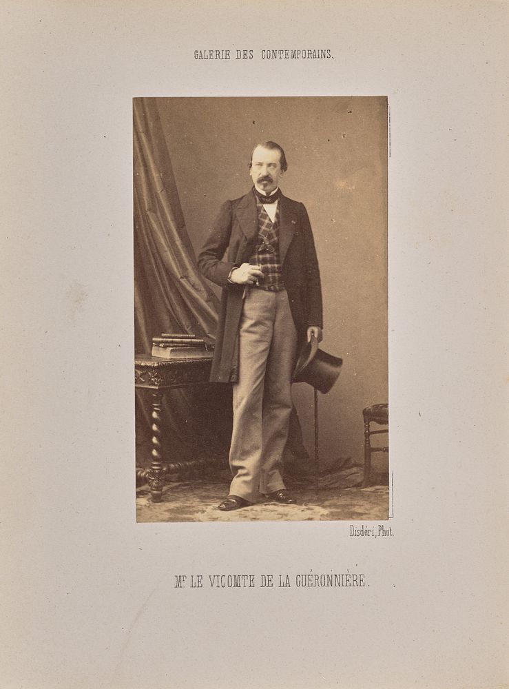 Monsieur le vicomte de la Guéronniére by André Adolphe Eugène Disdéri