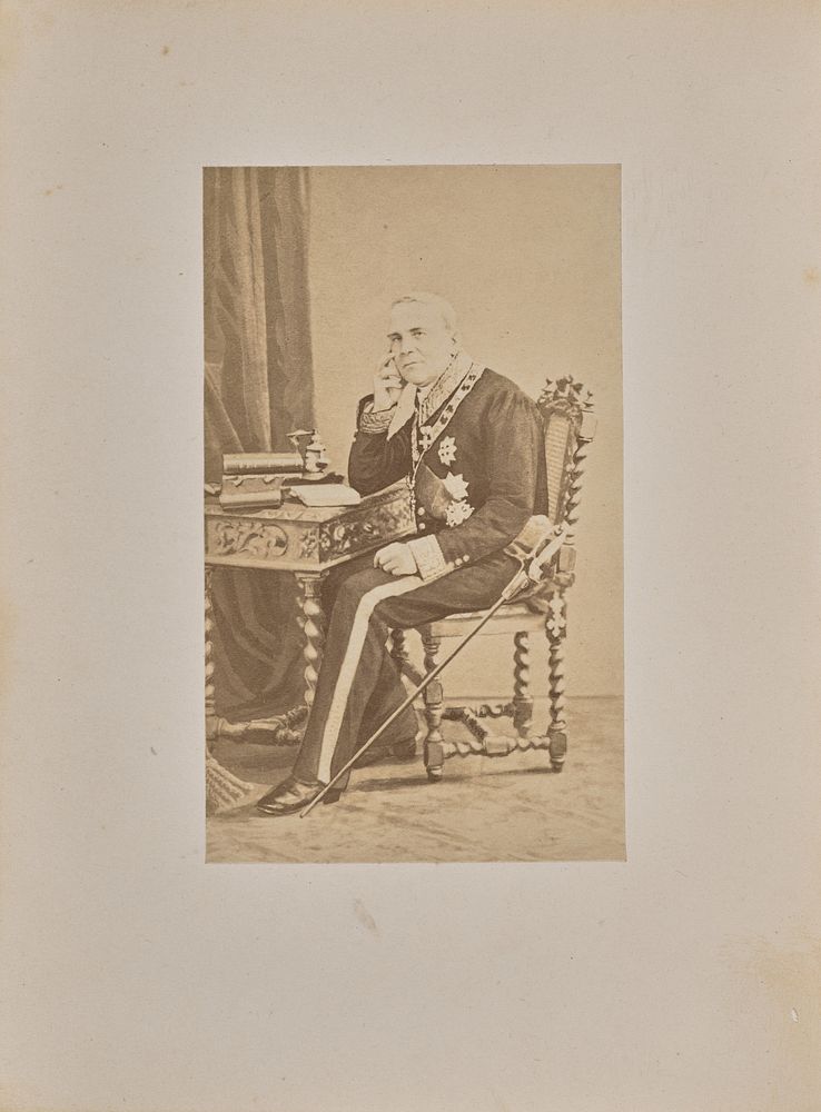 Son excellence le comte Louis Cibrario by André Adolphe Eugène Disdéri