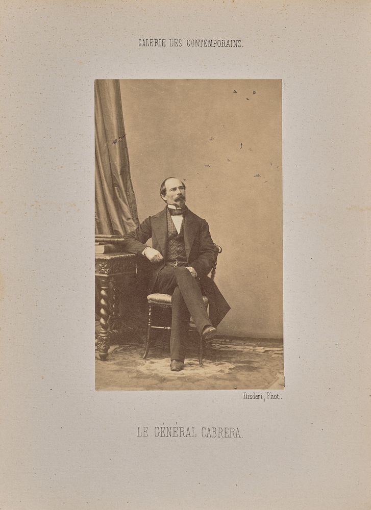 Le général Cabrera by André Adolphe Eugène Disdéri