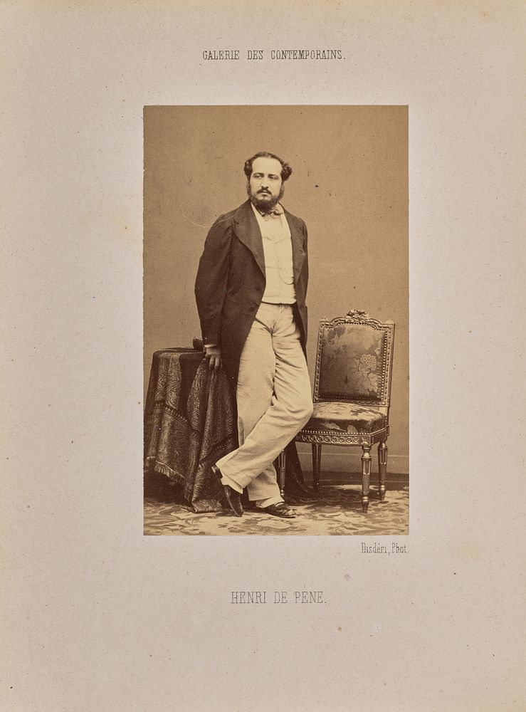 Henri de Pène by André Adolphe Eugène Disdéri
