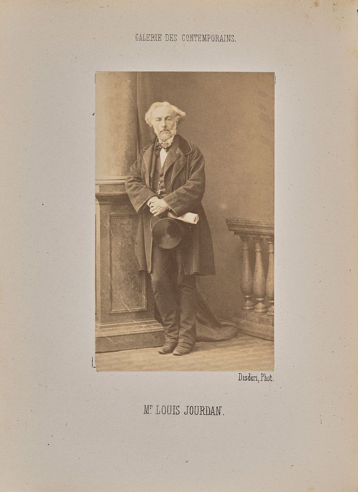 Monsieur Louis Jourdan by André Adolphe Eugène Disdéri