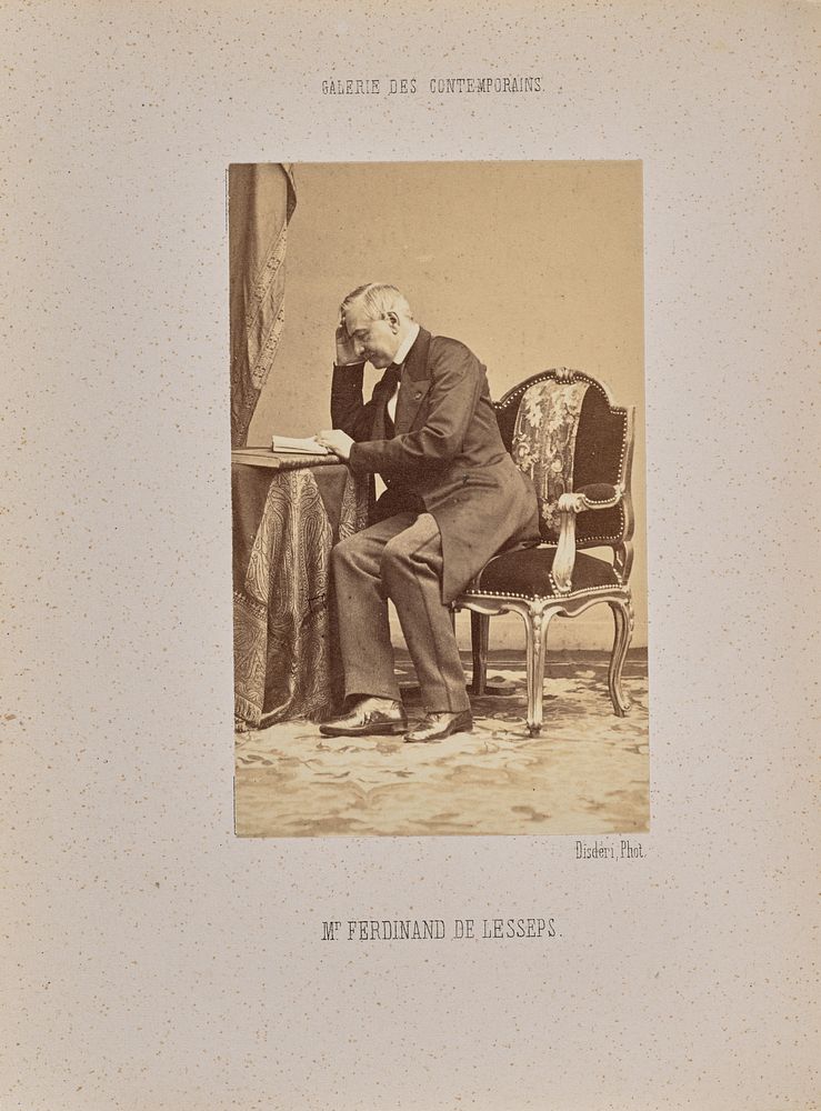 Monsieur Ferdinand de Lesseps by André Adolphe Eugène Disdéri