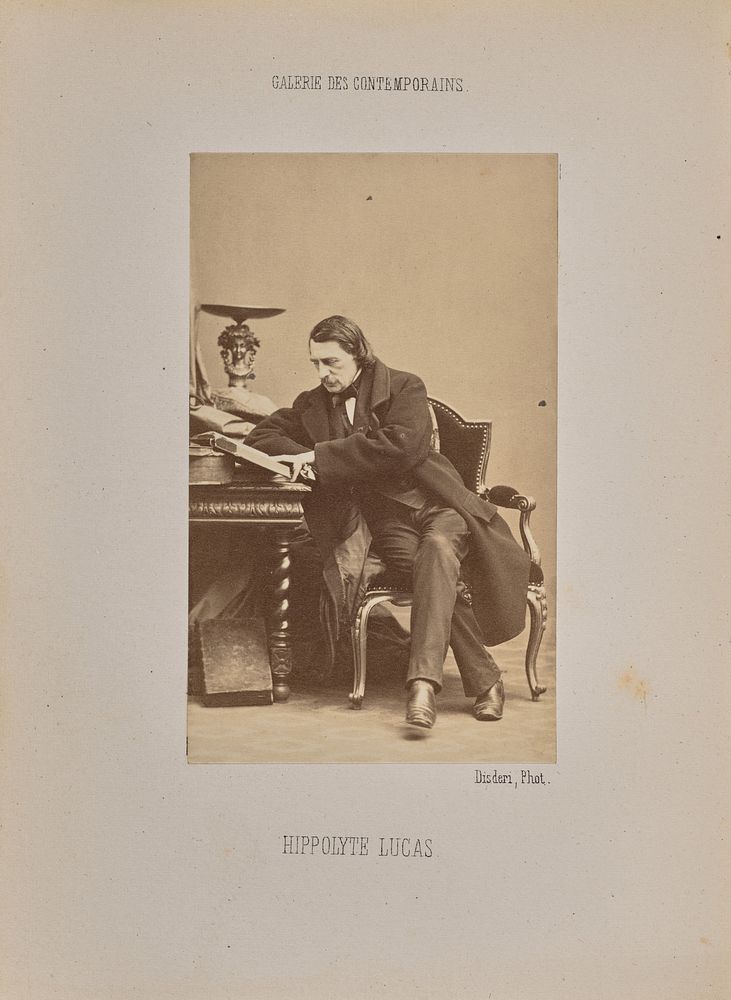 Hippolyte Lucas by André Adolphe Eugène Disdéri