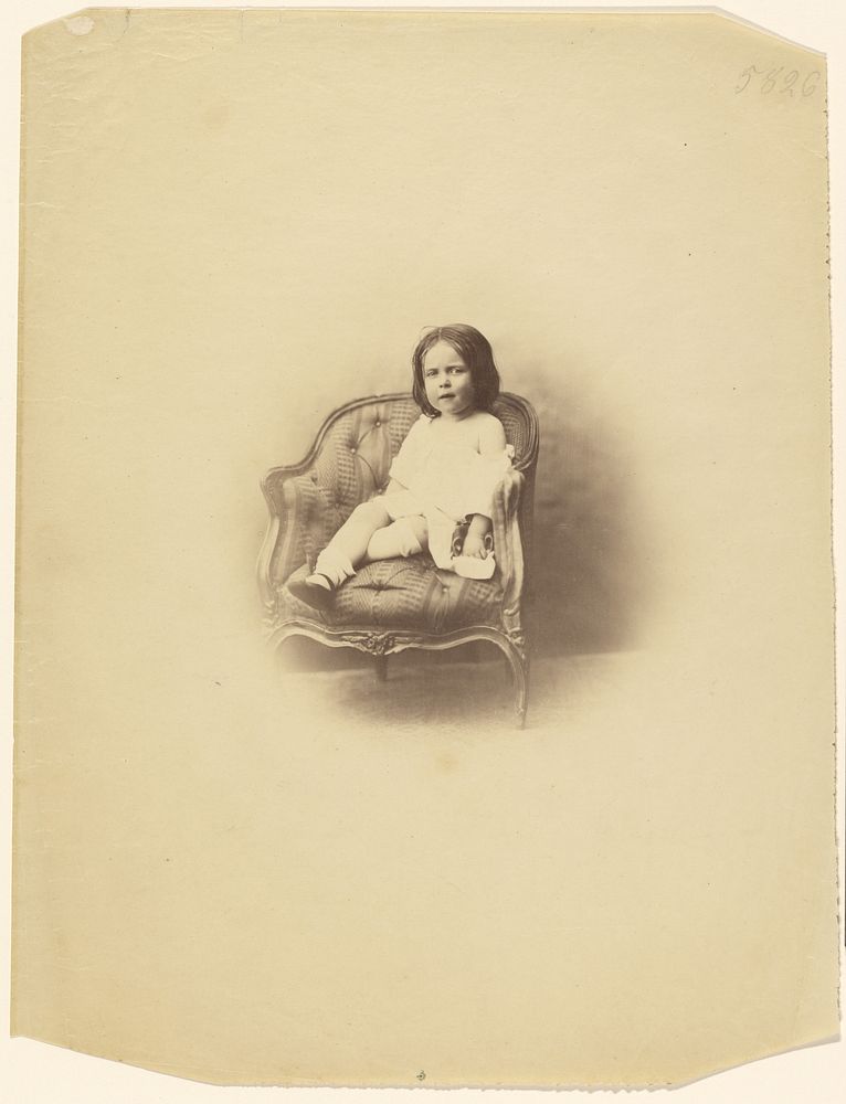 Portrait of a Seated Child by Gustave Le Gray