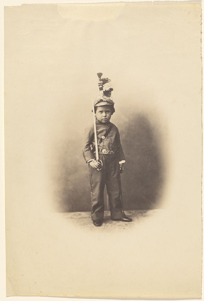Portrait of a Boy Dressed as a Soldier by Gustave Le Gray