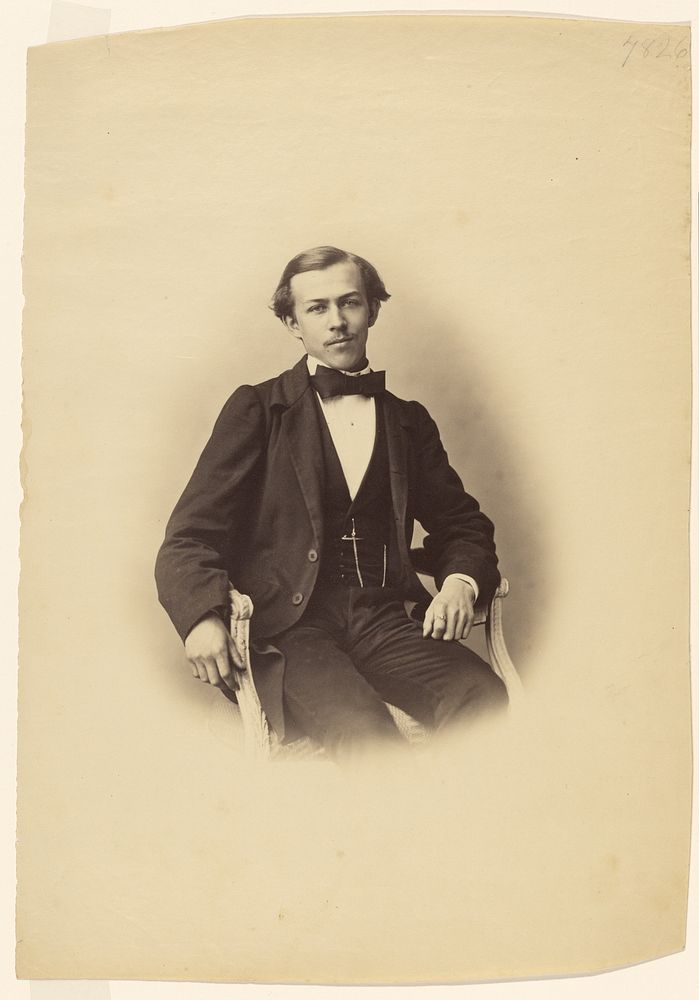 Portrait of a Seated Young Man by Gustave Le Gray