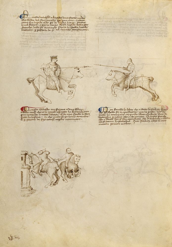 Equestrian Combat with Lance and Dagger by Fiore Furlan dei Liberi da Premariacco