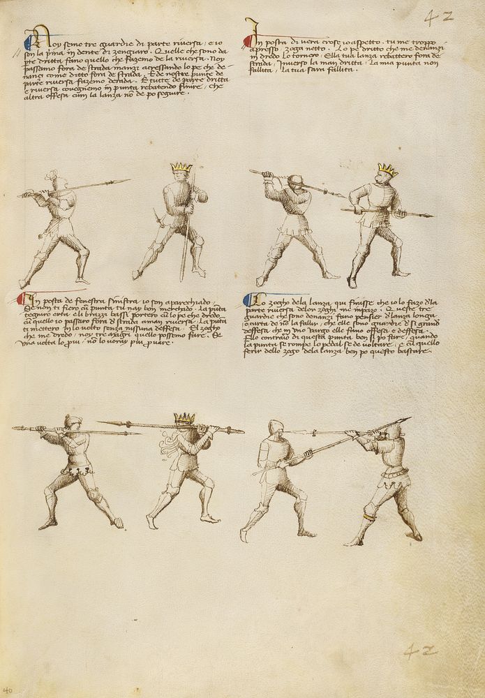 Combat with Lance by Fiore Furlan dei Liberi da Premariacco