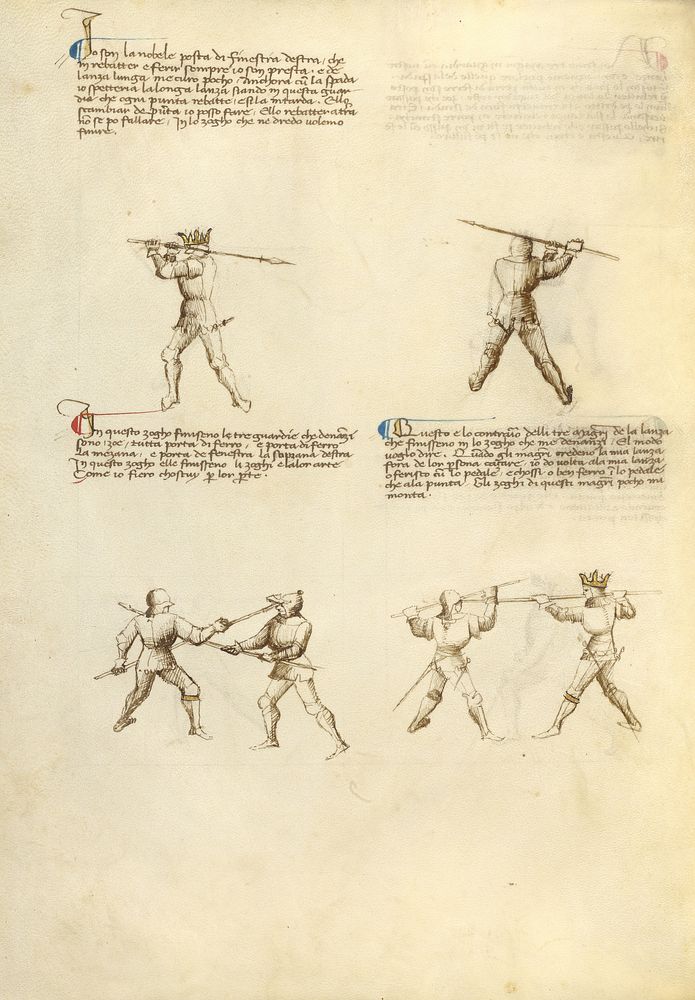 Combat with Lance by Fiore Furlan dei Liberi da Premariacco