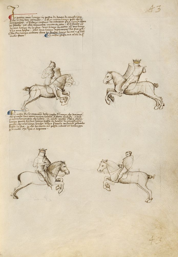 Equestrian Combat with Lance by Fiore Furlan dei Liberi da Premariacco