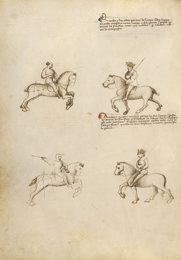 Equestrian Combat with Lance by Fiore Furlan dei Liberi da Premariacco