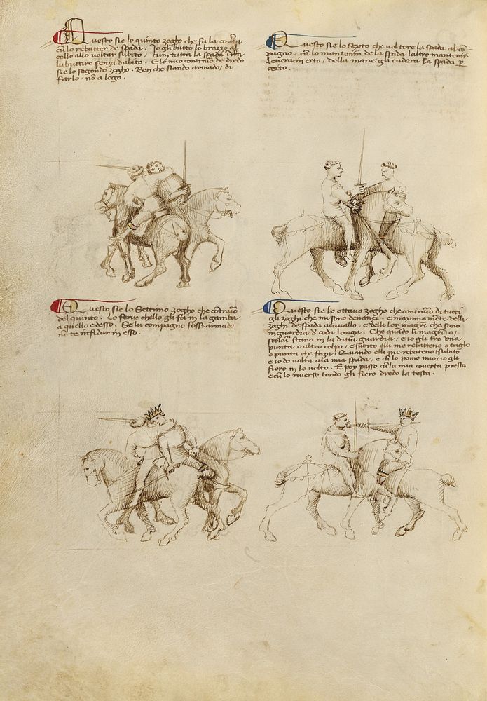 Equestrian Combat with Sword by Fiore Furlan dei Liberi da Premariacco