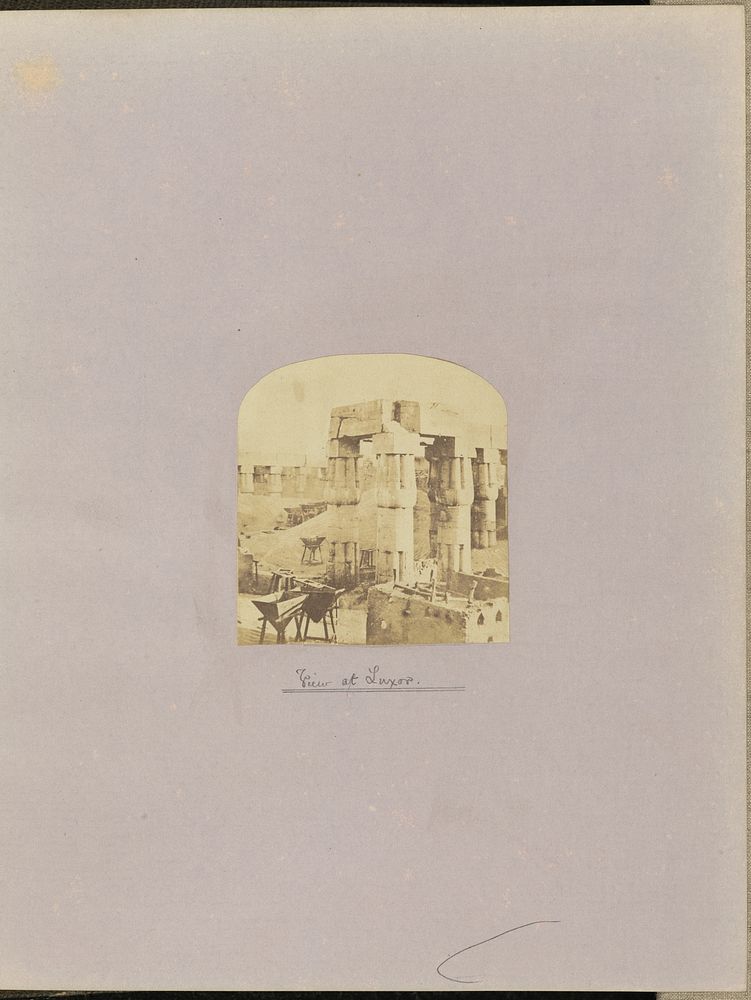 View at Luxor by Francis Frith