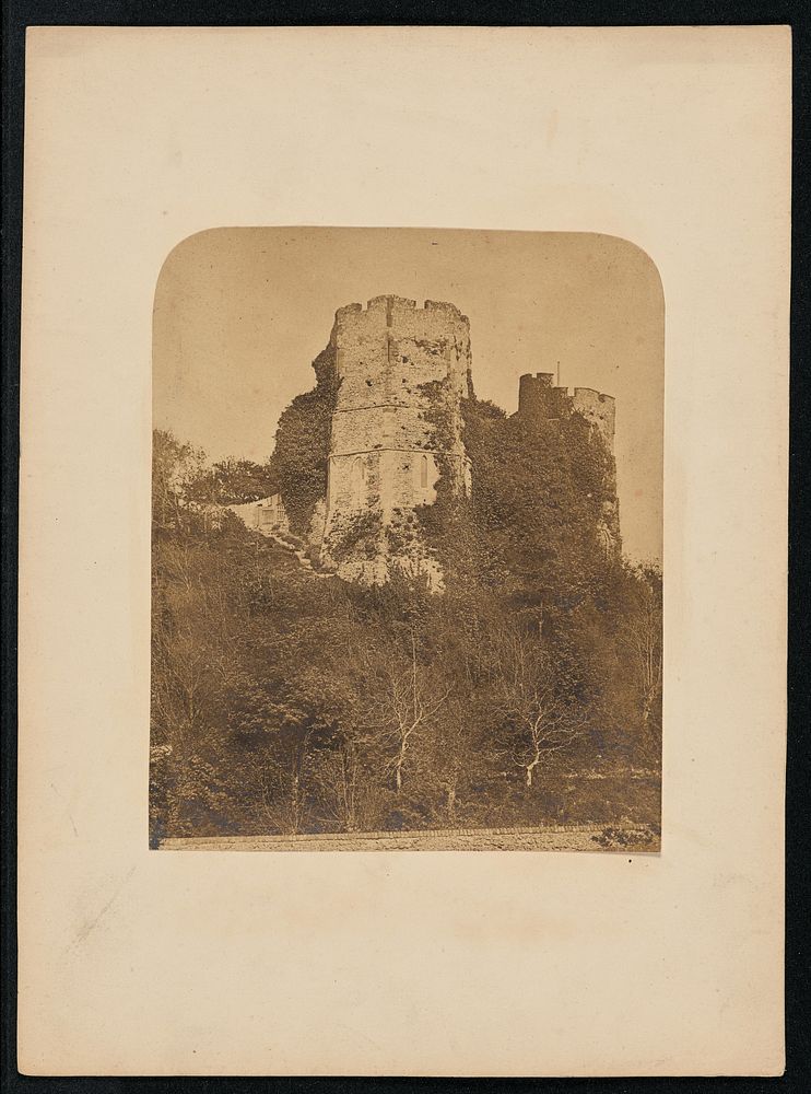Keep of Lewes Castle, from the Old Mill House by John Thomas Case
