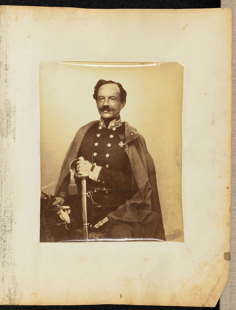 Portrait of man in military uniform by Jakob Höflinger
