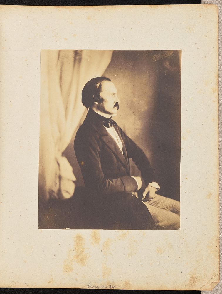 Portrait of a gentleman in profile by Jakob Höflinger