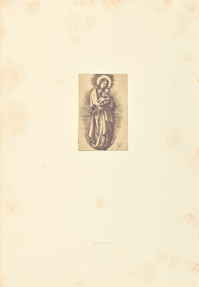 La Vierge aux cheveux courts liés avec une bandelette by Bisson Frères