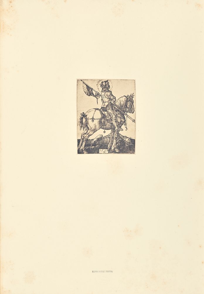 Saint George à cheval by Bisson Frères