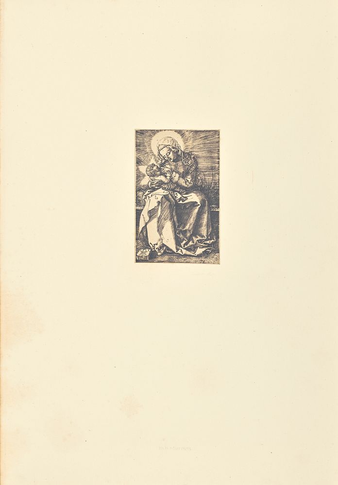 La Vierge donnant le sein a l'enfant Jésus by Bisson Frères