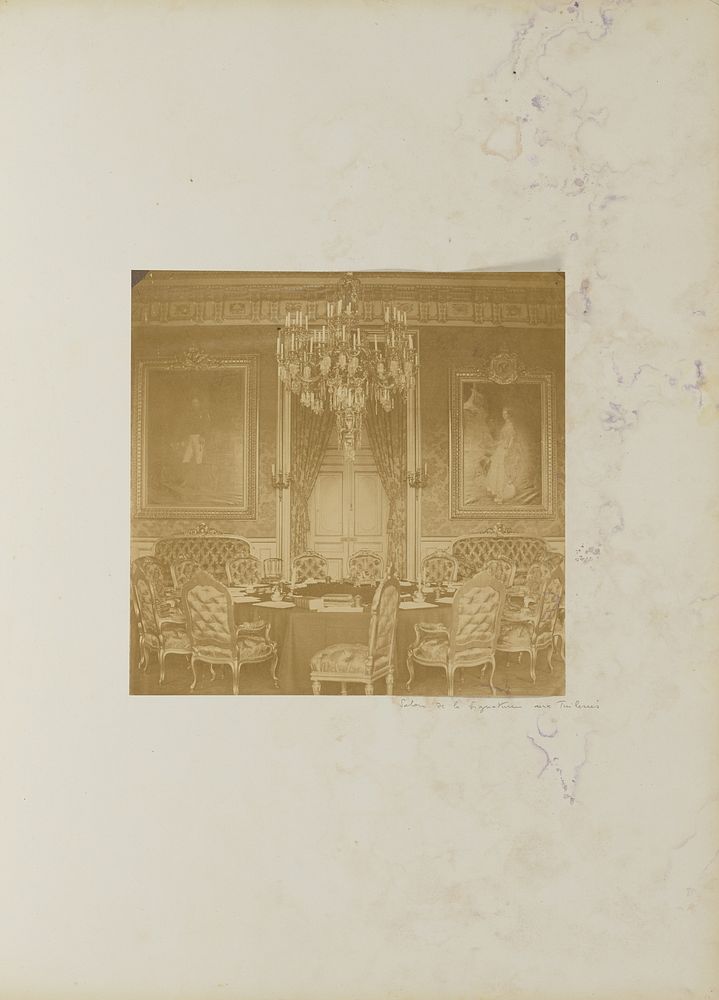 Salon de la signature aux Tuileries by Mayer and Pierson