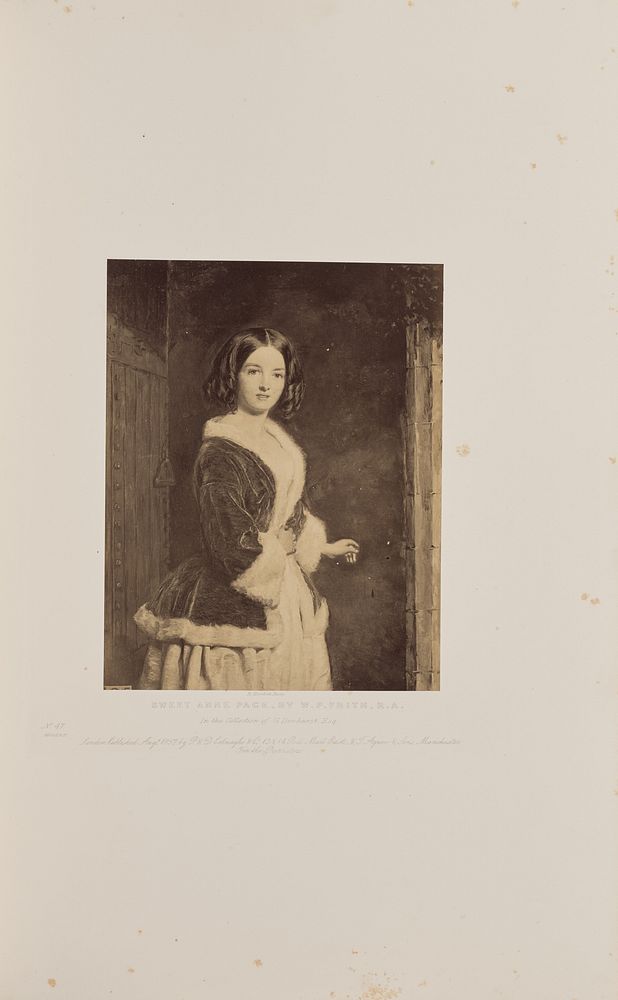 Sweet Anne Page, by W.P. Frith, R.A. by Robert Howlett