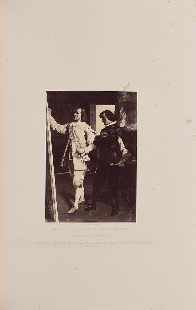 Philip II and Velasquez, by A.J. Herbert by Caldesi and Montecchi