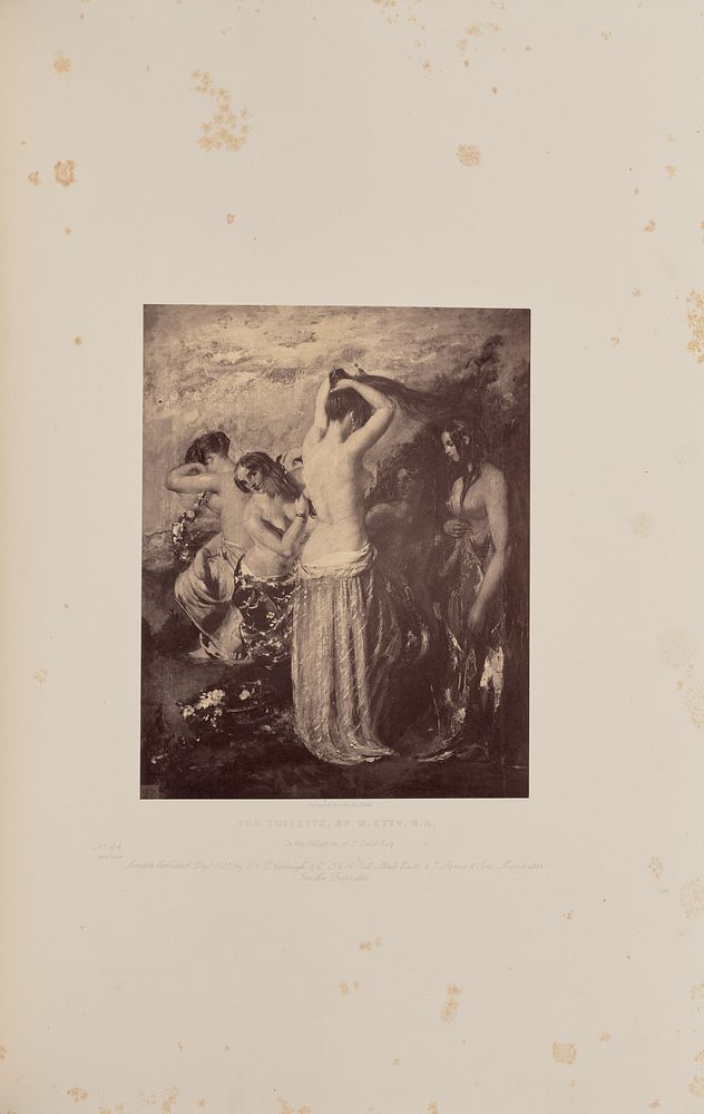 The Toilette, by W. Etty, R.A. by Caldesi and Montecchi